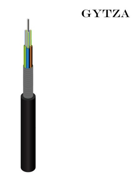 48 72 96 Cores Armor Stranded Outdoor Fiber Optic Cable GYTZA Steel