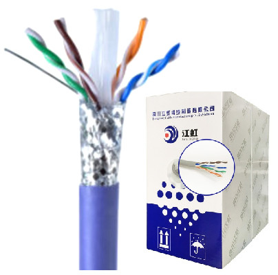 van het het Koper Beklede Aluminium Cat6 Sftp Cat6a van 200m/Roll 100m/Roll PE van de Kabelpvc Schede